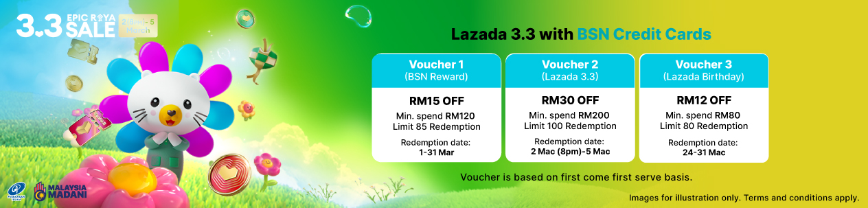 BSN Lazada 3.3 Epic Raya Sale