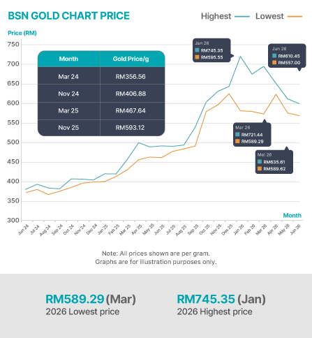 BSN Gold Chart
